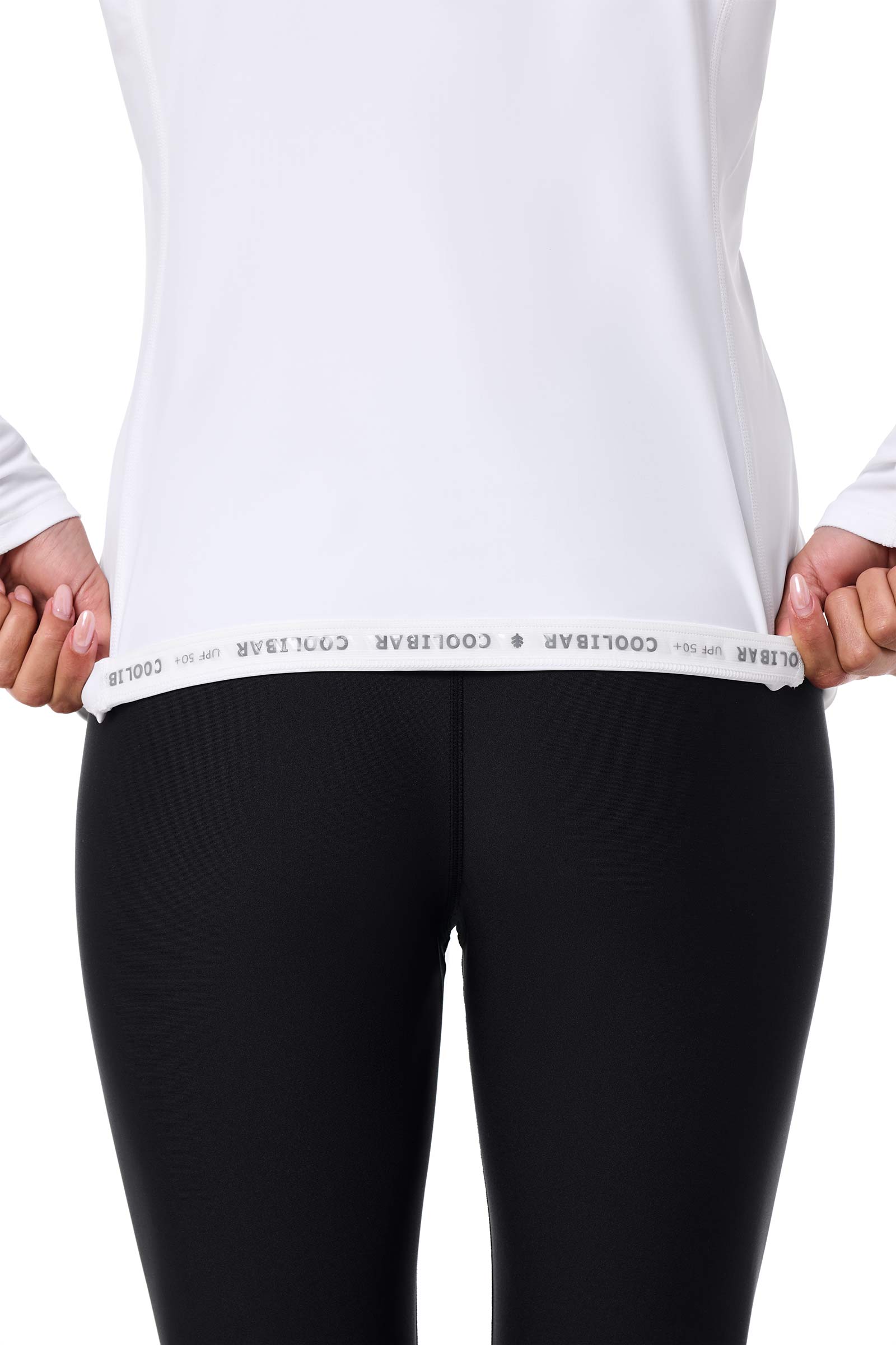 Women's Hightide Lite Long Sleeve Swim Shirt | White - Image 7