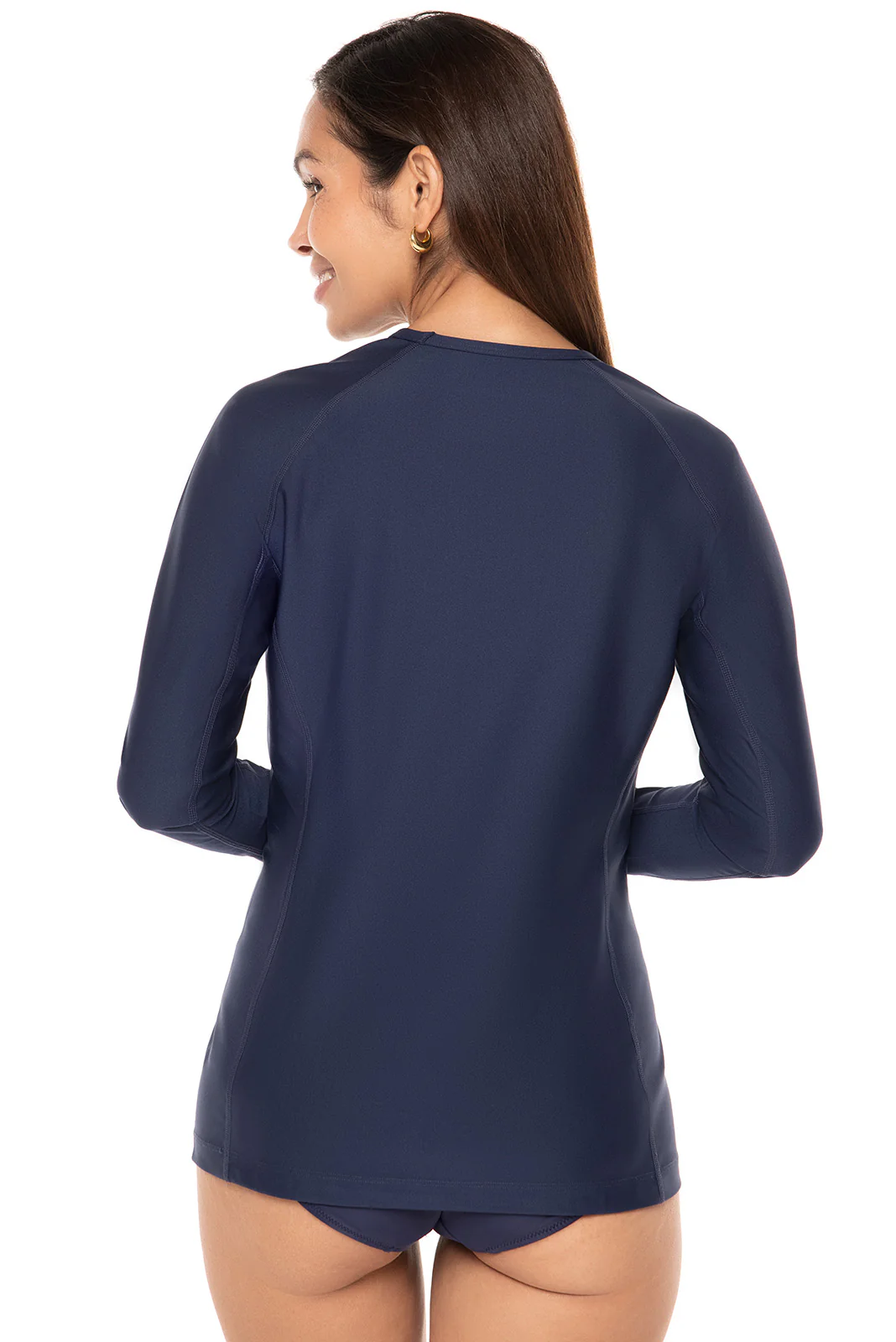 Women's Hightide Long Sleeve Swim Shirt | Navy - Image 2