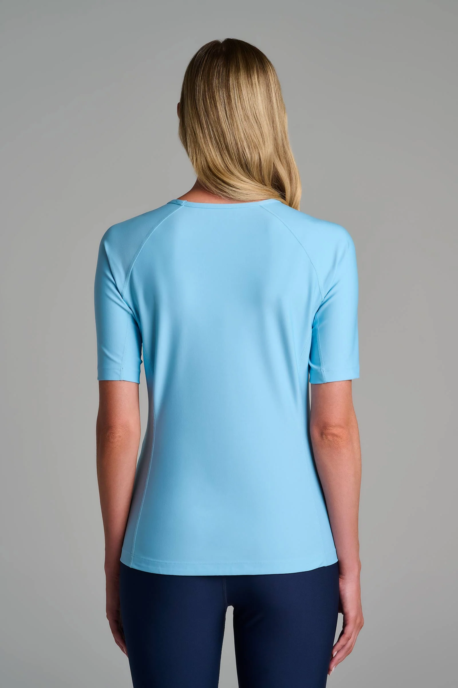 Women's Hightide Short Sleeve Swim Shirt | Arctic Blue - Image 2