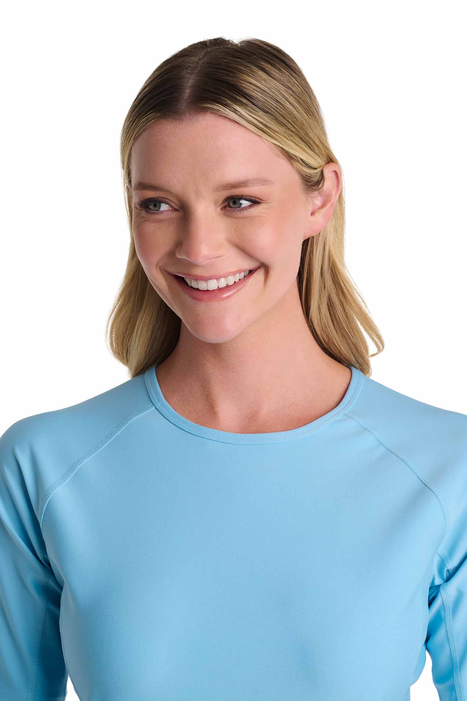 Women's Hightide Short Sleeve Swim Shirt | Arctic Blue - Image 7