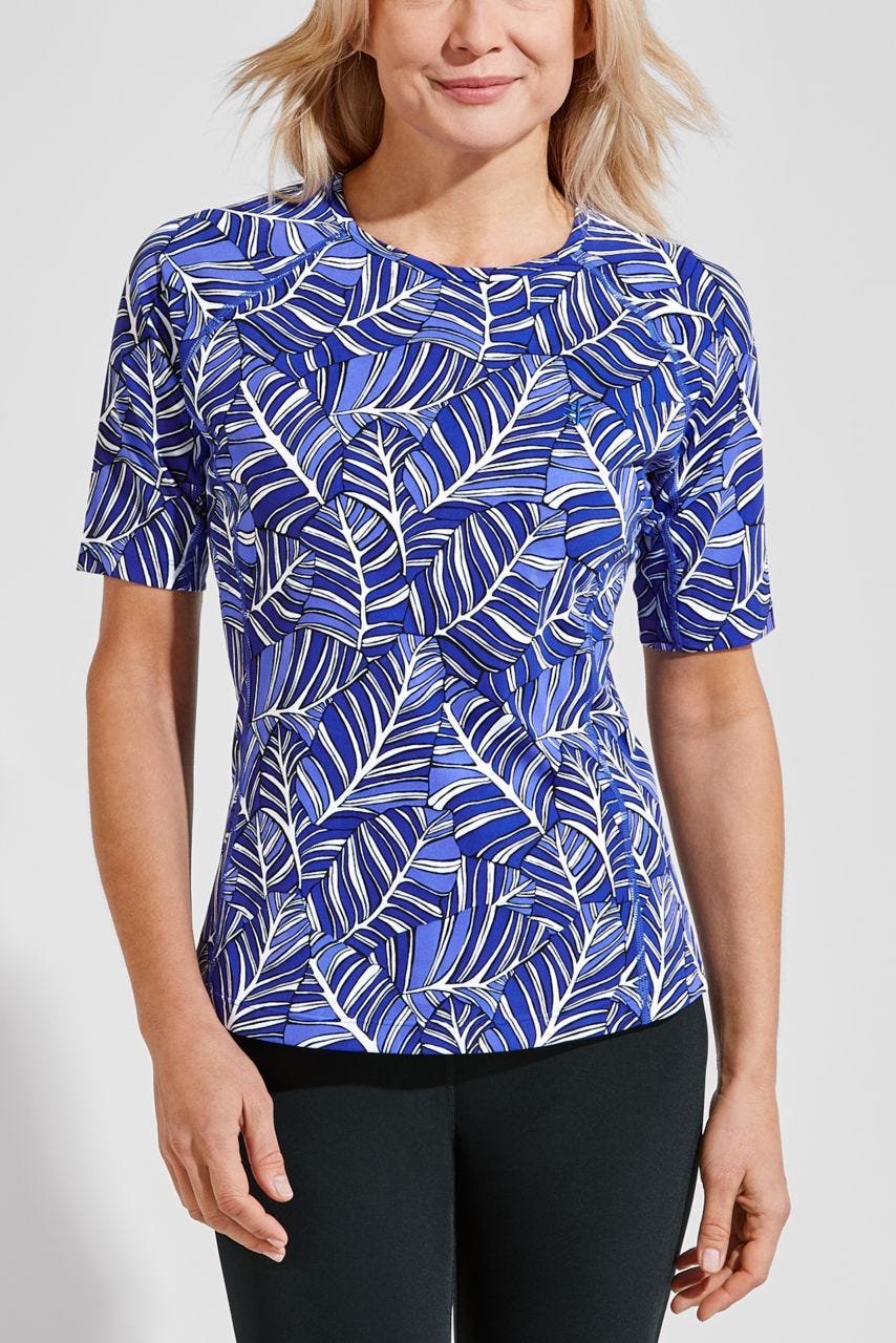 Women's Short Sleeve Swim Shirt | Clearance Parent - Image 3