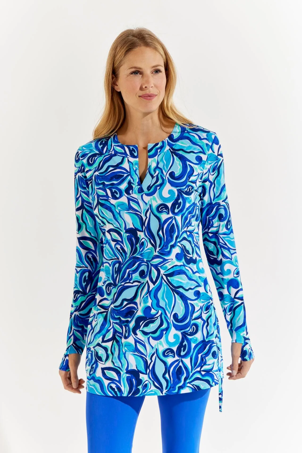Women's Hokulani Ruche Swim Shirt | Clearance Parent - Image 2