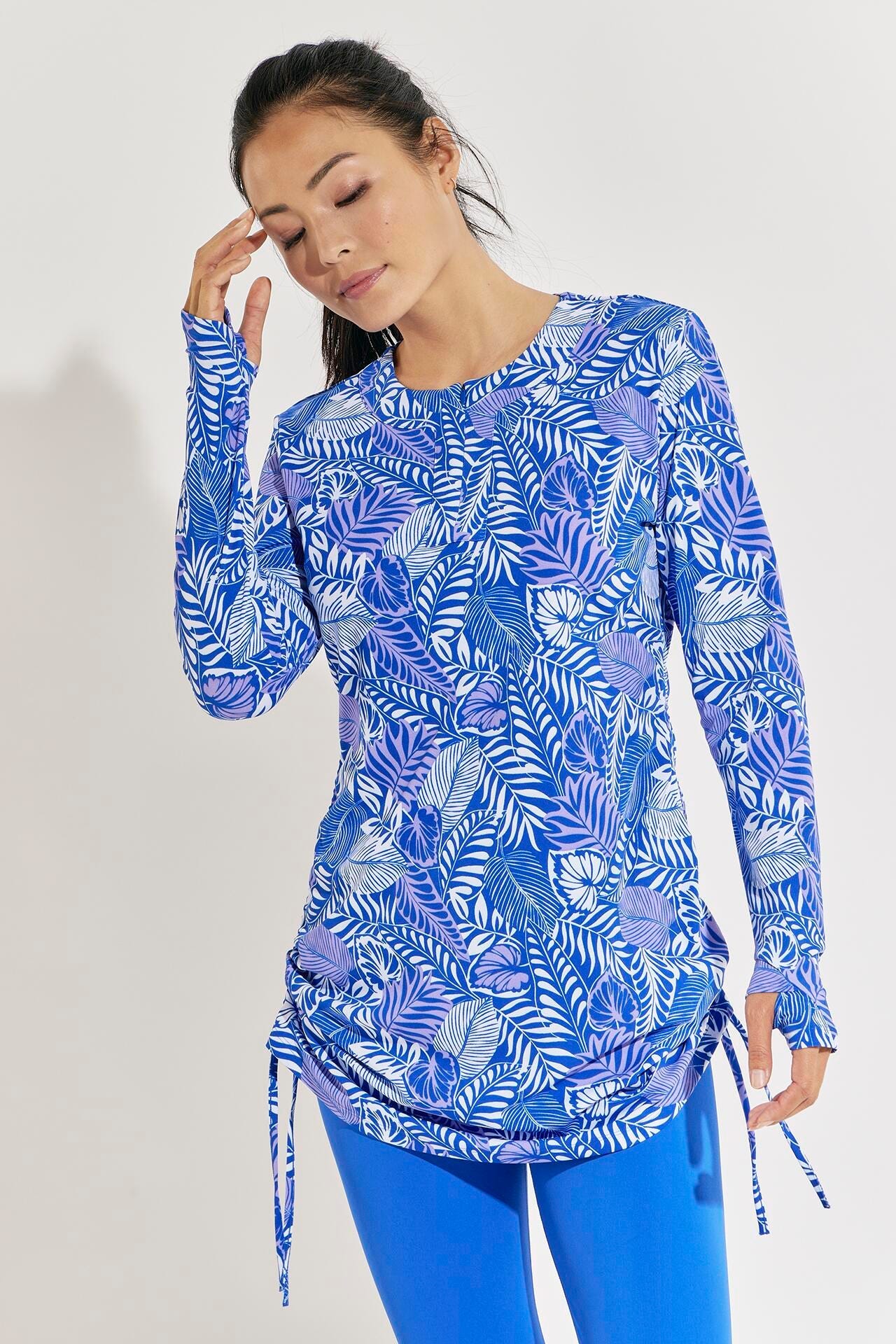 Women's Hokulani Ruche Swim Shirt | Clearance Parent - Image 3