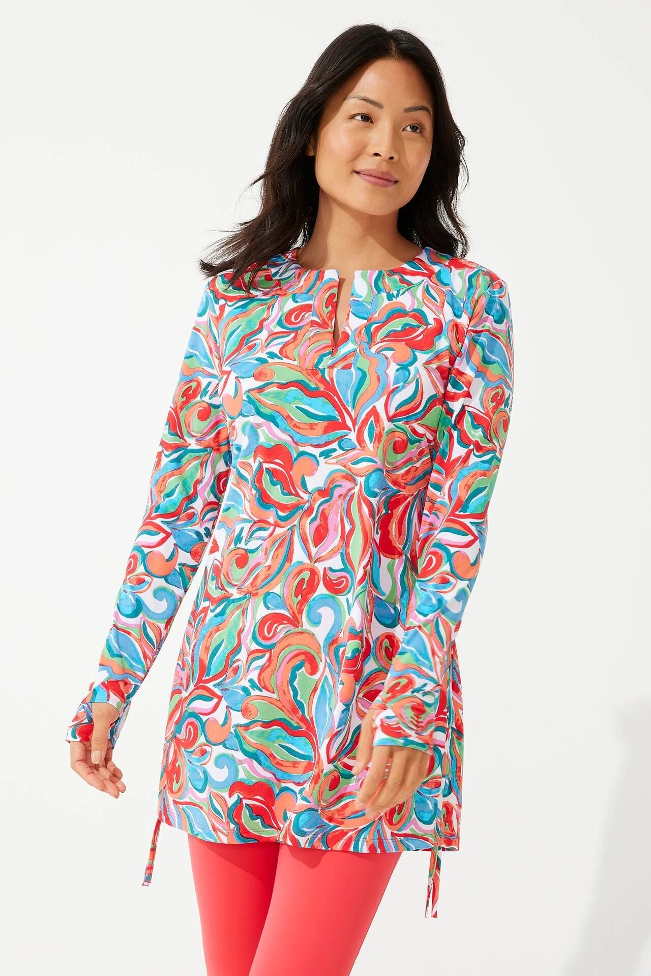 Women's Hokulani Ruche Swim Shirt | Clearance Parent - Image 4