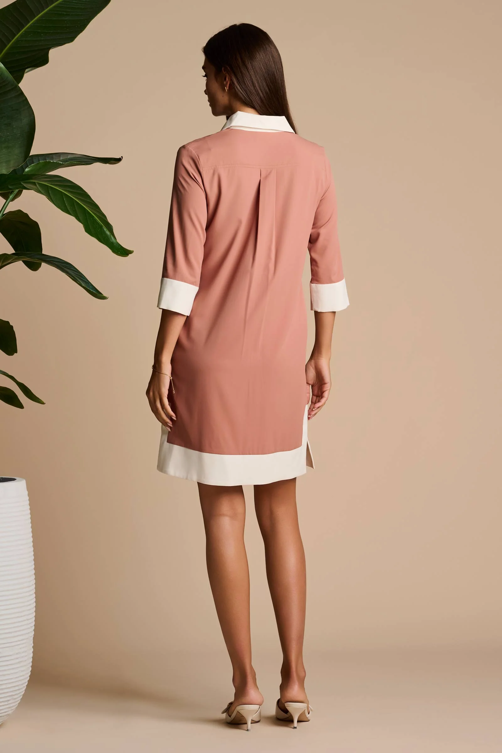 Icaria Tunic Dress | Mocha Mousse - Image 5