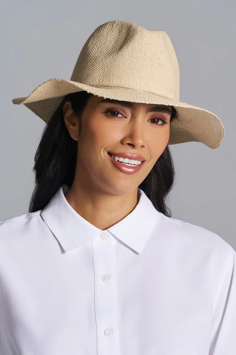 Women's Isla Hand Woven Fedora | Natural
