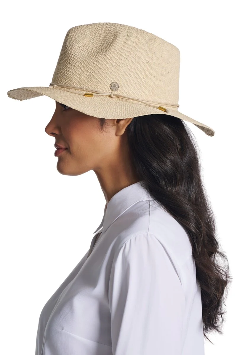 Women's Isla Hand Woven Fedora | Natural - Image 4