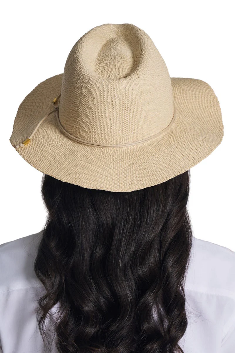 Women's Isla Hand Woven Fedora | Natural - Image 5