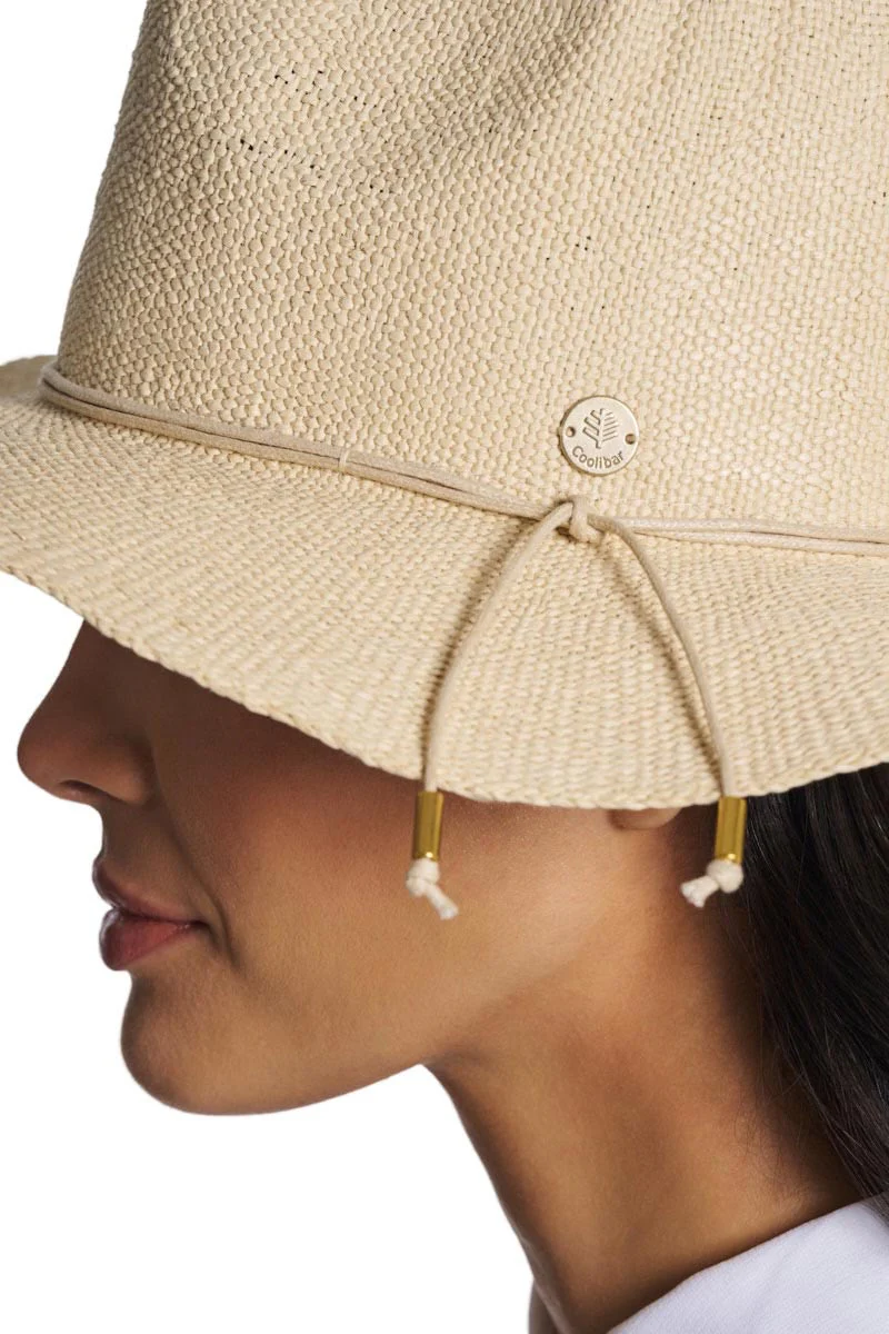 Women's Isla Hand Woven Fedora | Natural - Image 6