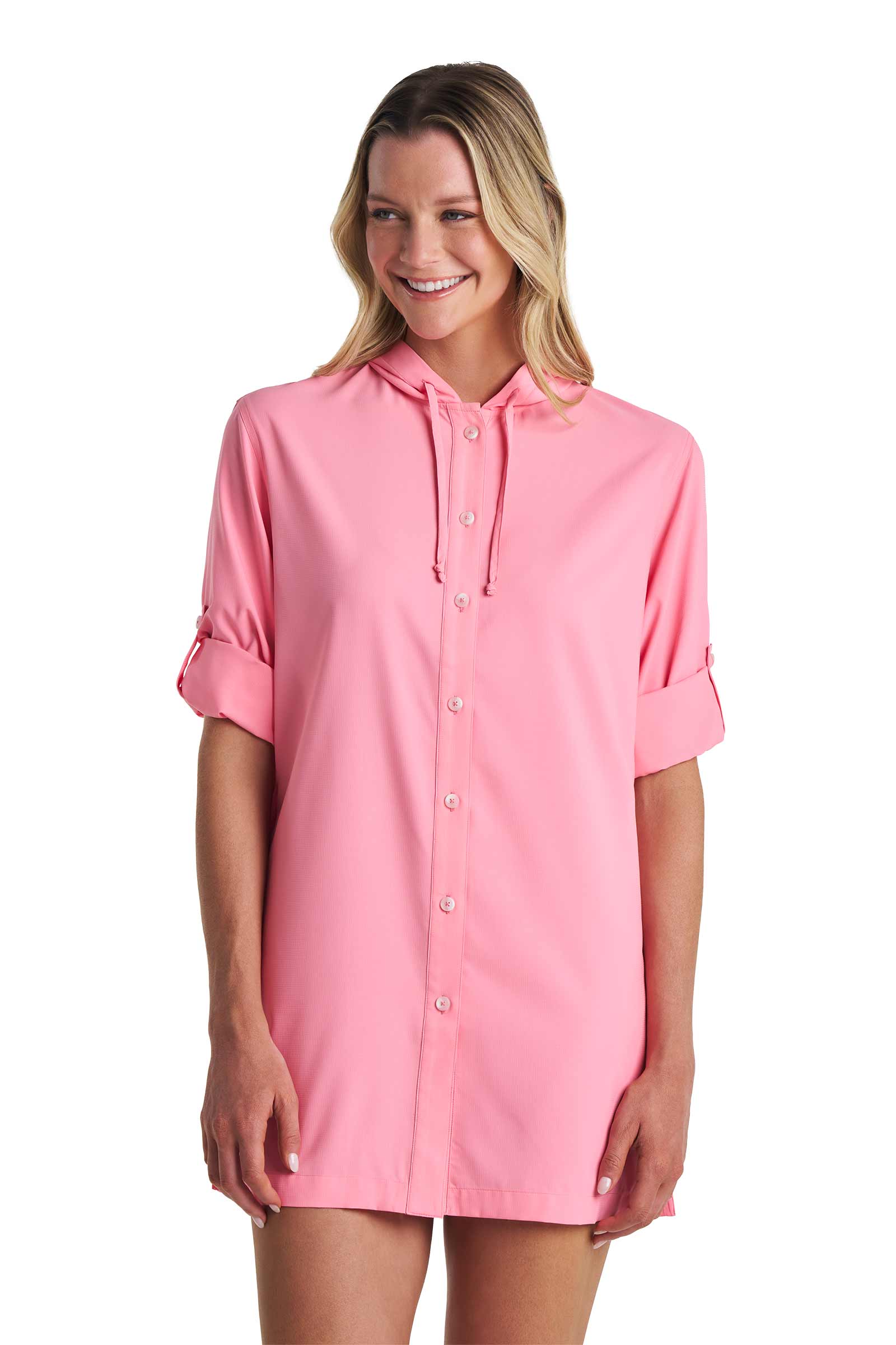 Iztapa Coastal Sun Shirt | Flamingo Pink - Image 9