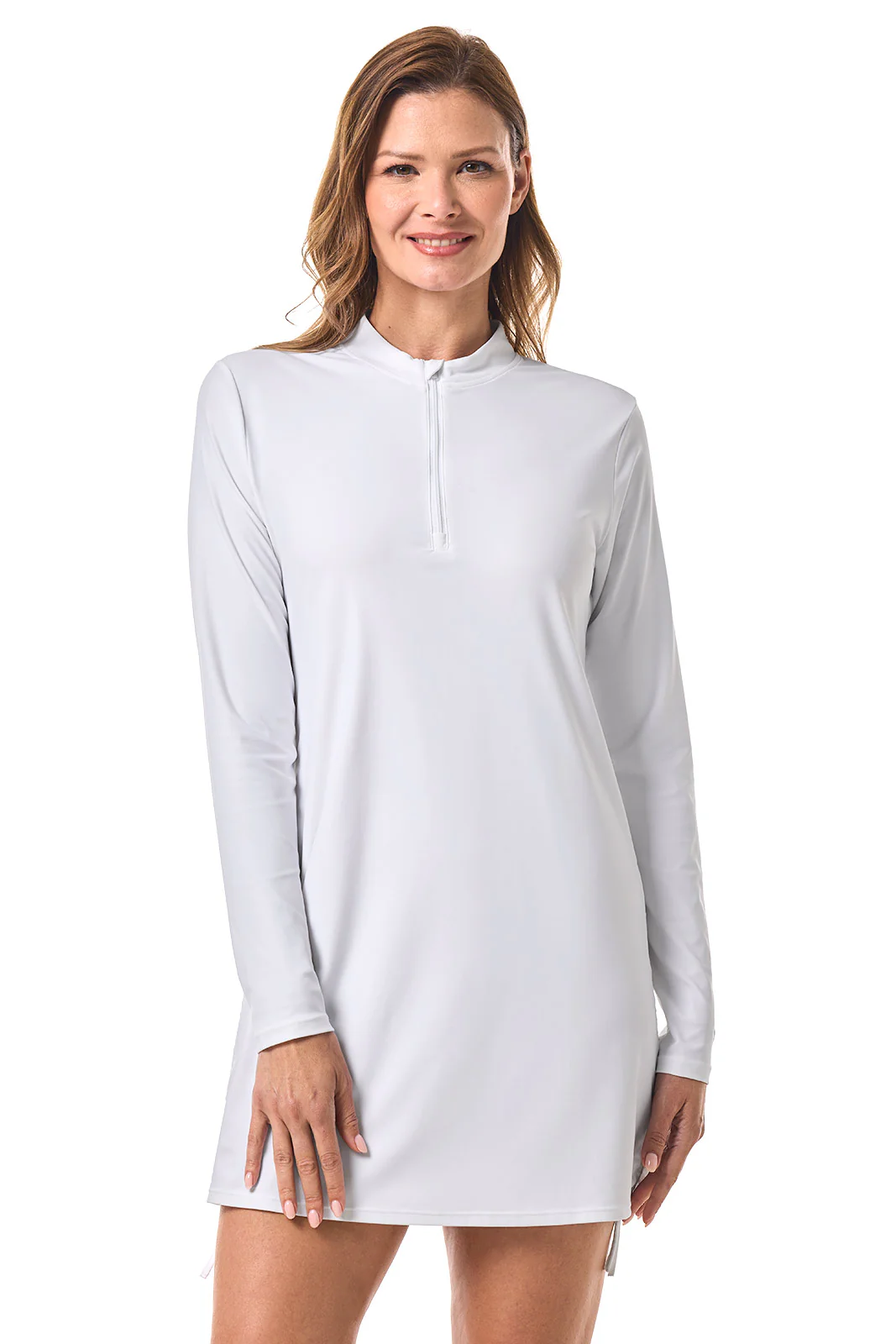 Women's Key Biscayne Ruche Swim Top | White - Image 4