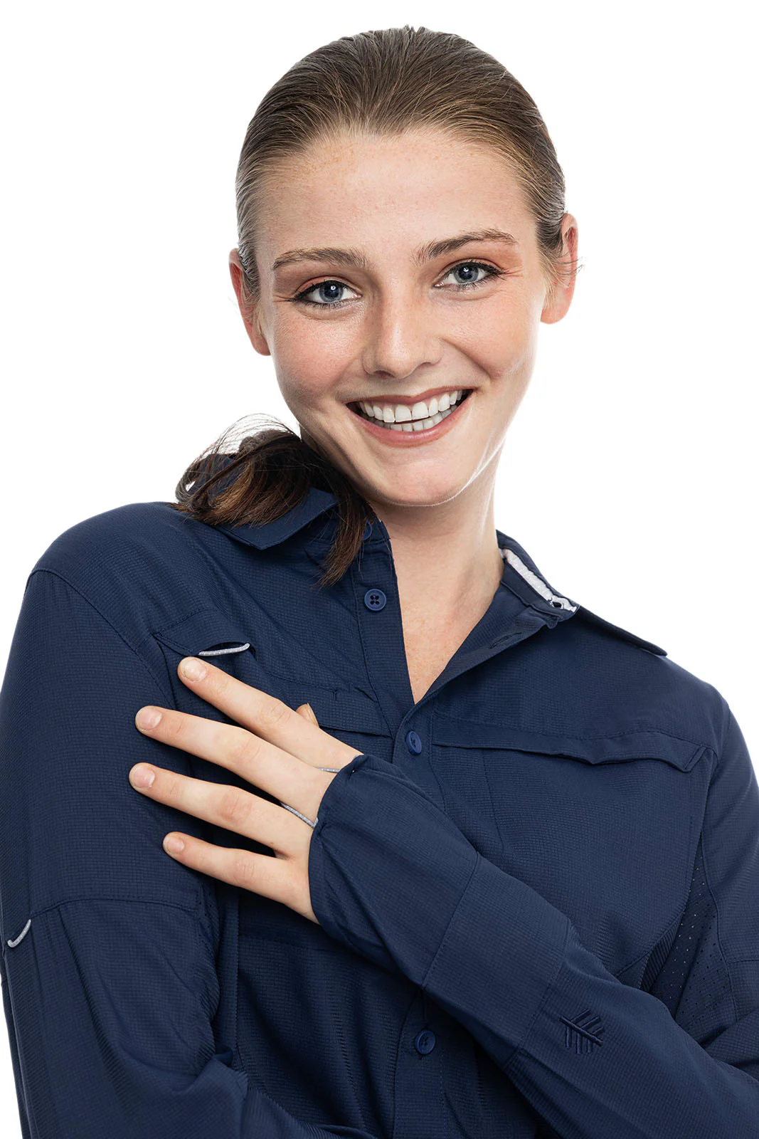Women's Kodia Long Sleeve Fishing Shirt | Navy - Image 5