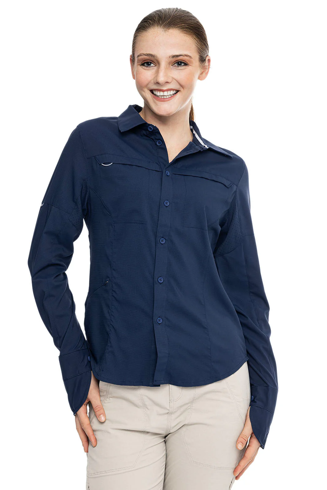 Women's Kodia Long Sleeve Fishing Shirt | Navy