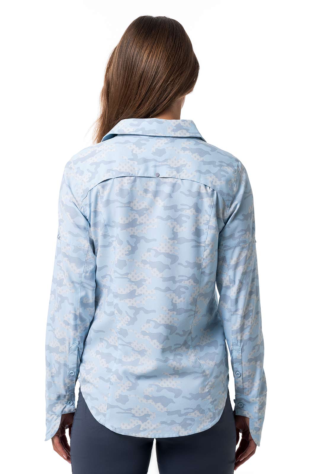 Women's Kodia Long Sleeve Fishing Shirt | Skyride Coastal Camo - Image 2