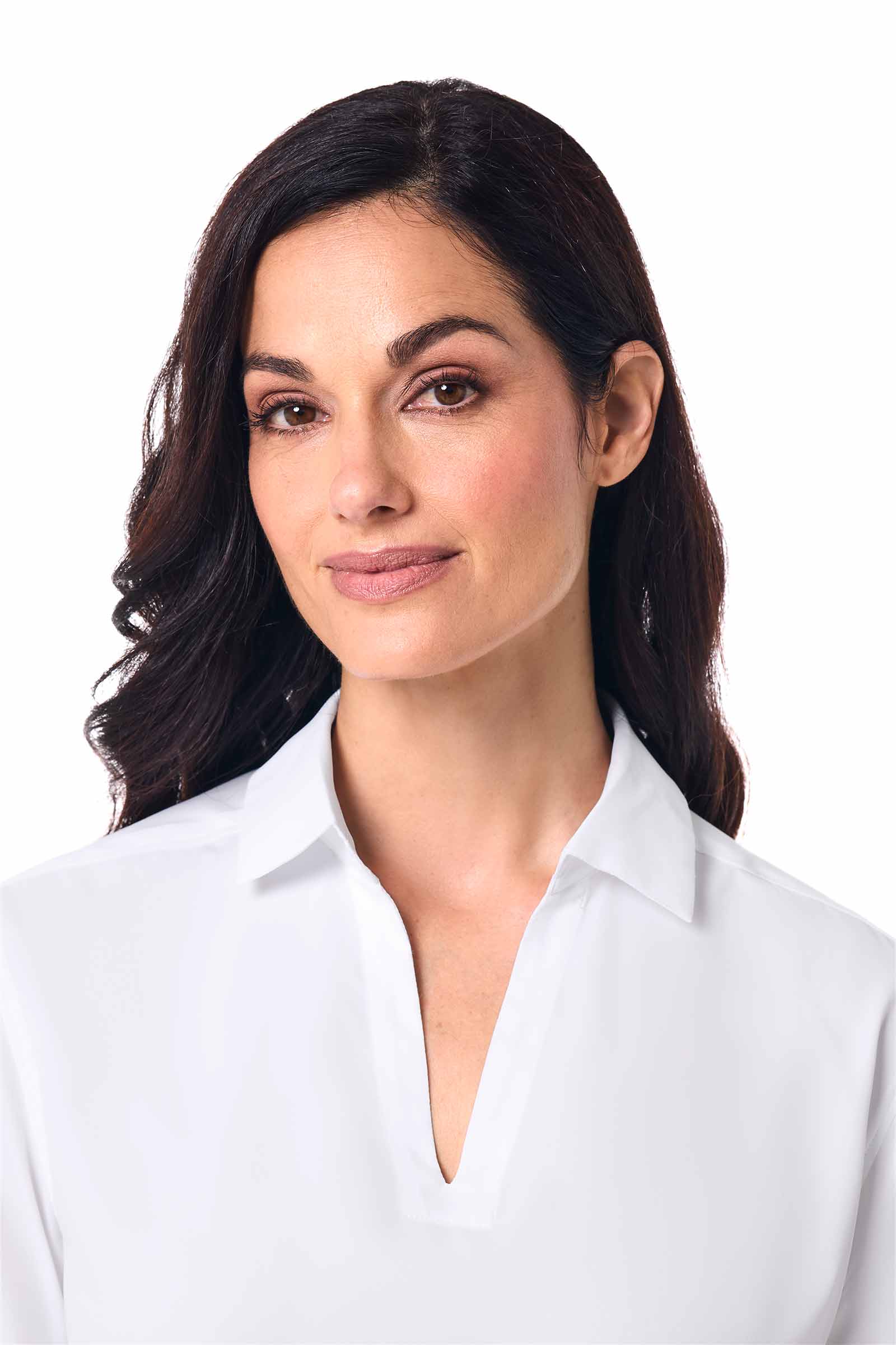 Women's Koesta Cover-Up Pull Over Shirt with Pockets | White - Image 7