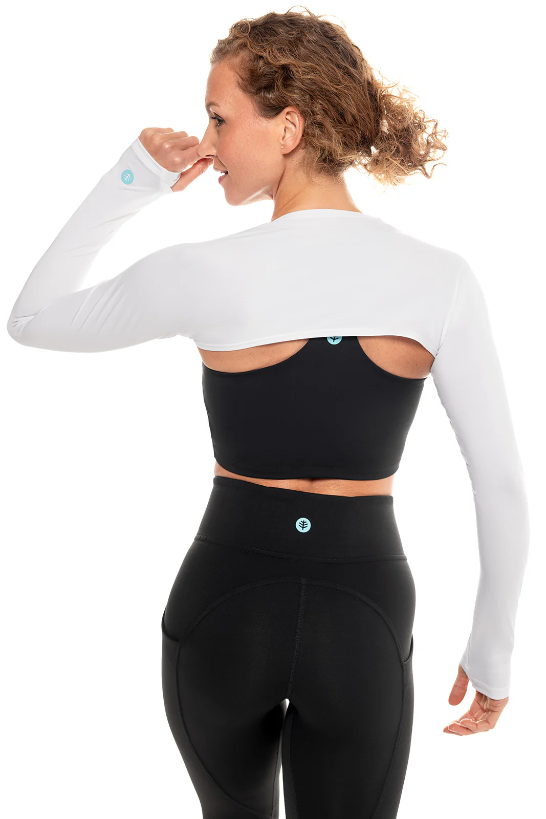 Women's Larix Shoulder Sleeves | White - Image 3