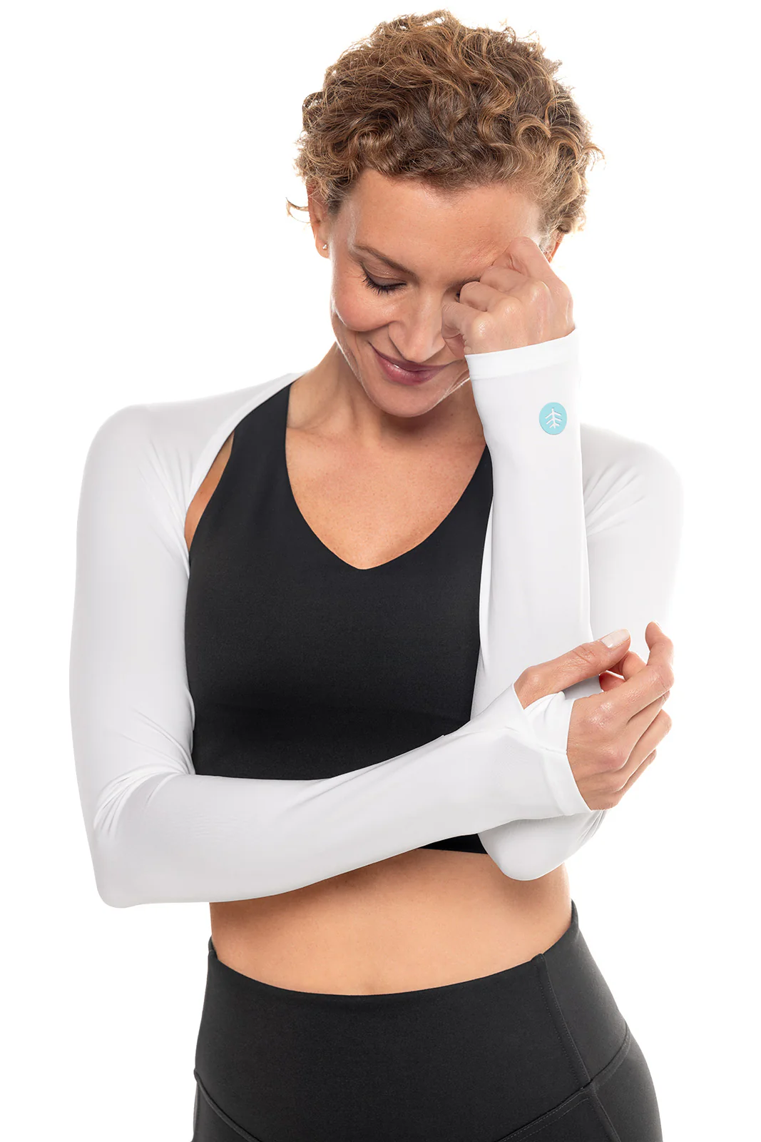 Women's Larix Shoulder Sleeves | White - Image 4