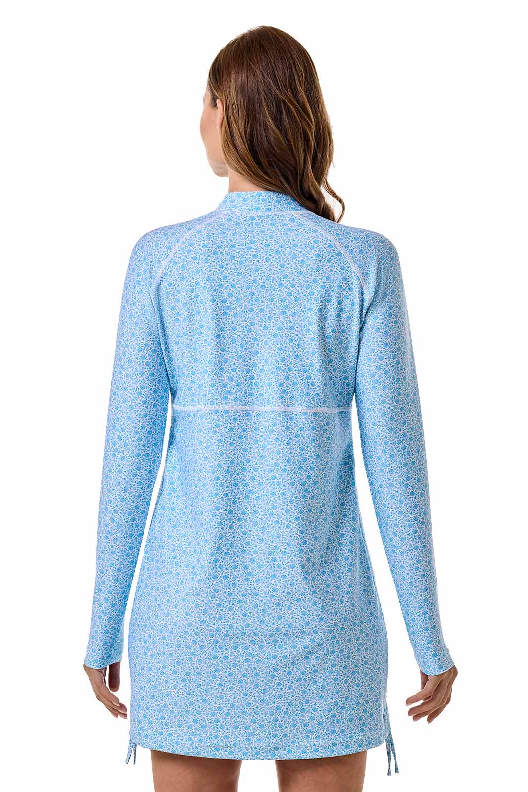 Women's Lawai Ruche Swim Shirt | Malibu Blue Shell We - Image 4