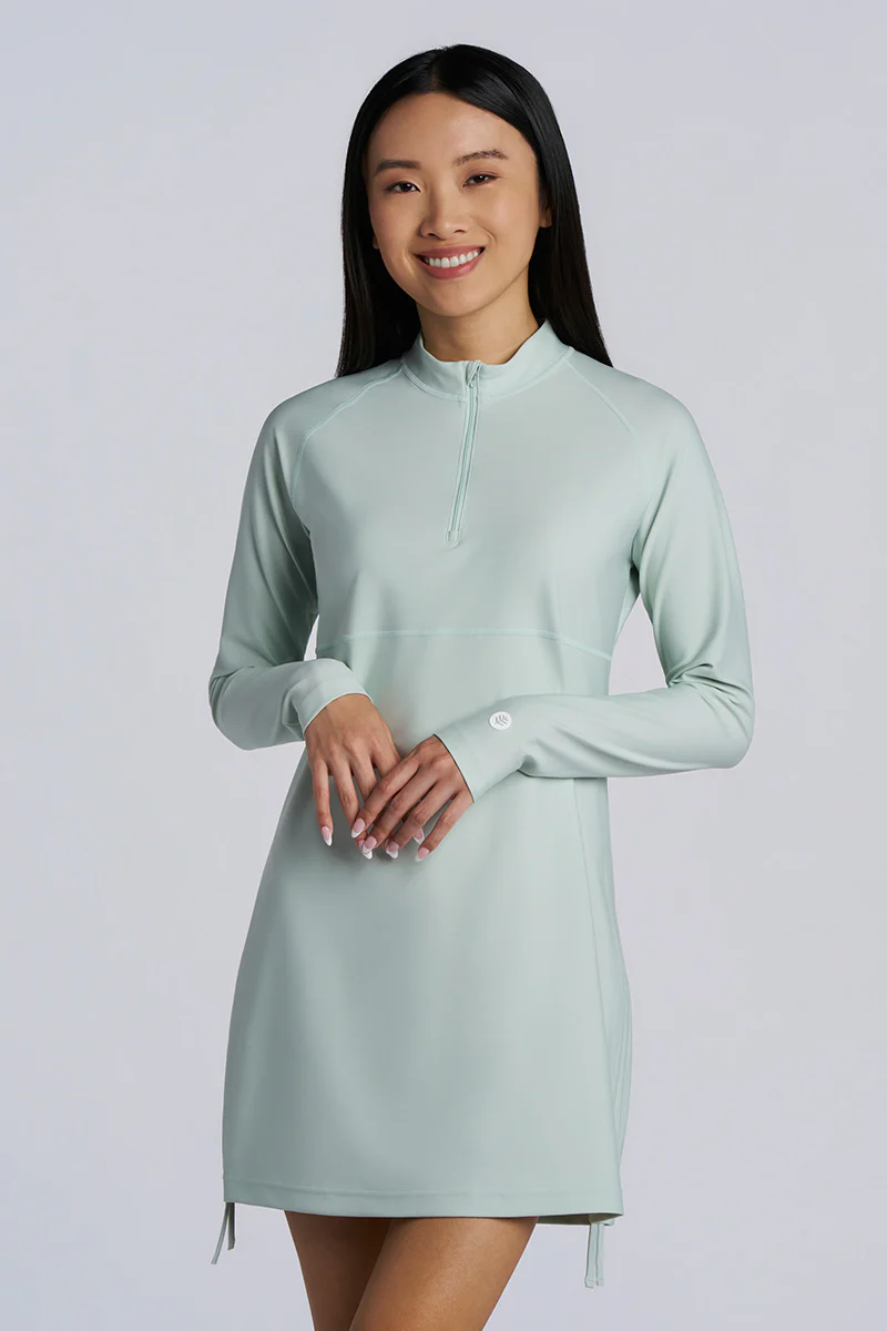 Women's Ruche Long Sleeve Swim Shirt | Regular Parent - Image 3