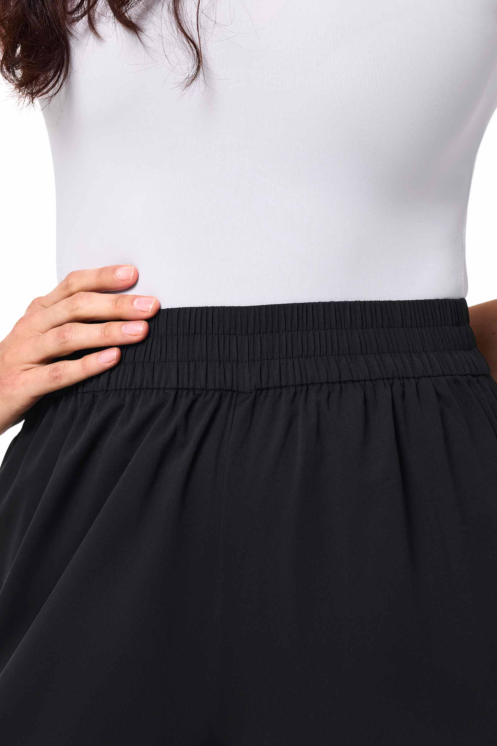 Women's Leros Wide Leg Pants | Black - Image 6