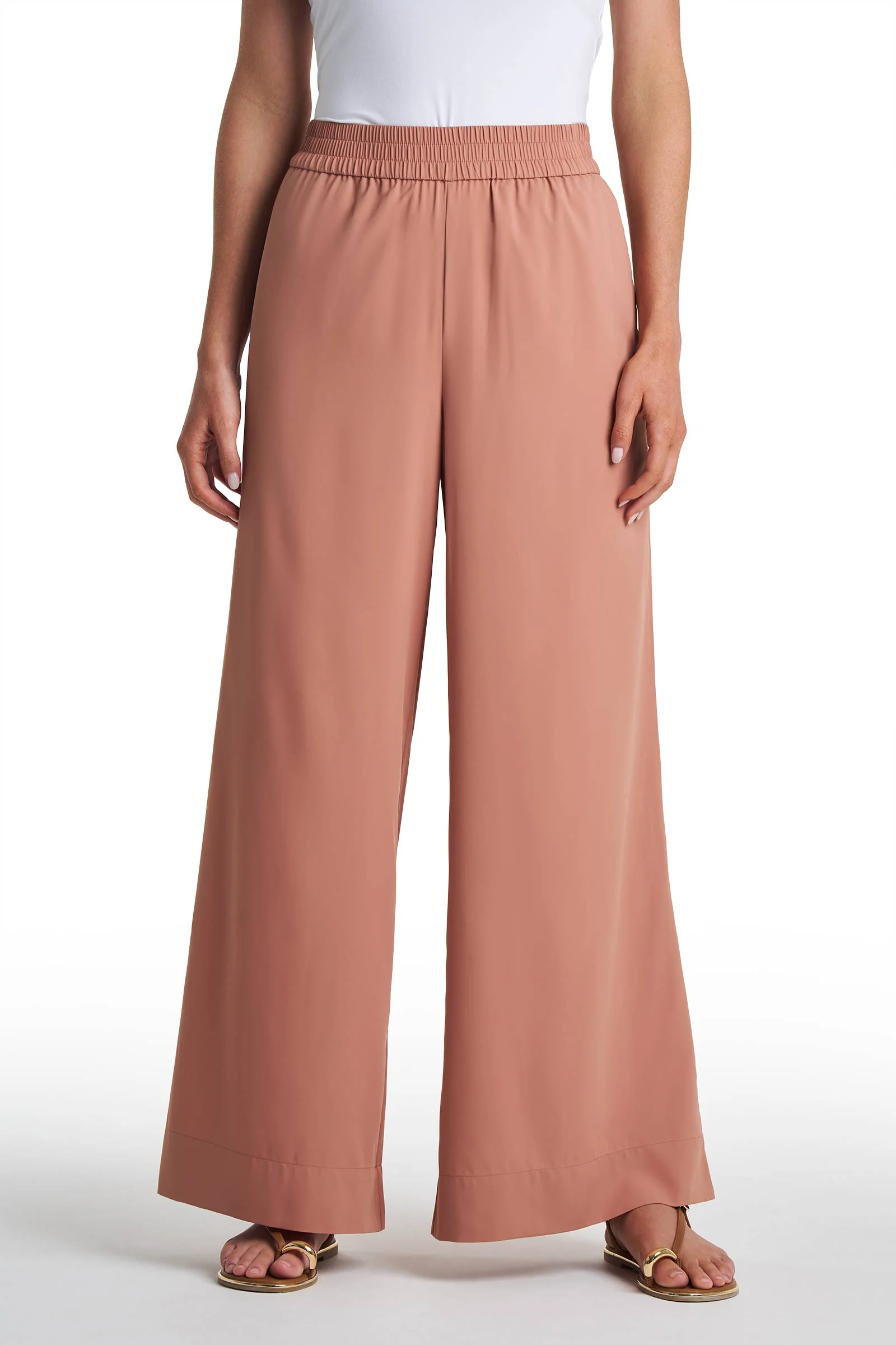 Women's Leros Wide Leg Pants | Mocha Mousse - Image 3
