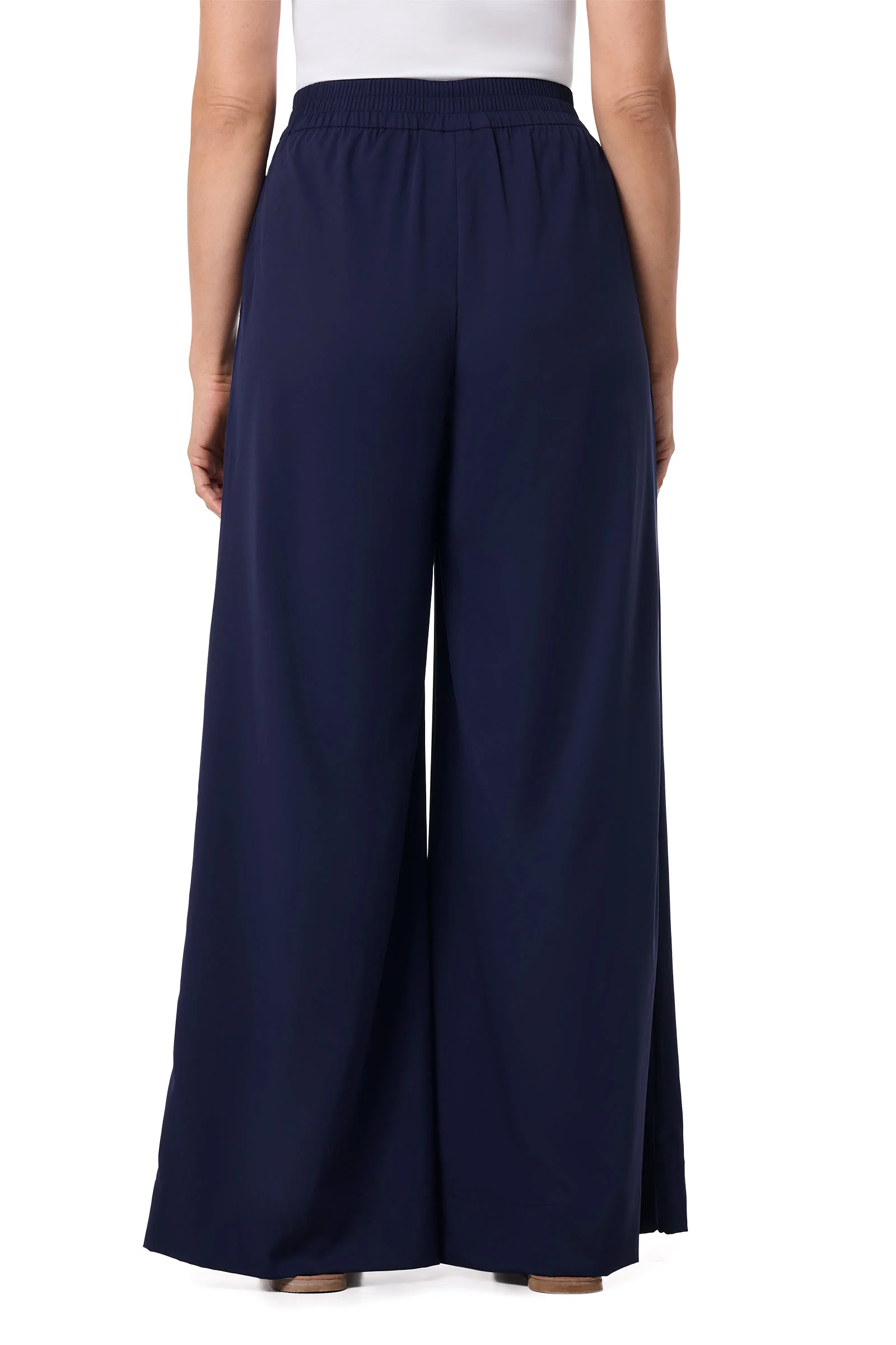 Women's Leros Wide Leg Pants | Navy - Image 4