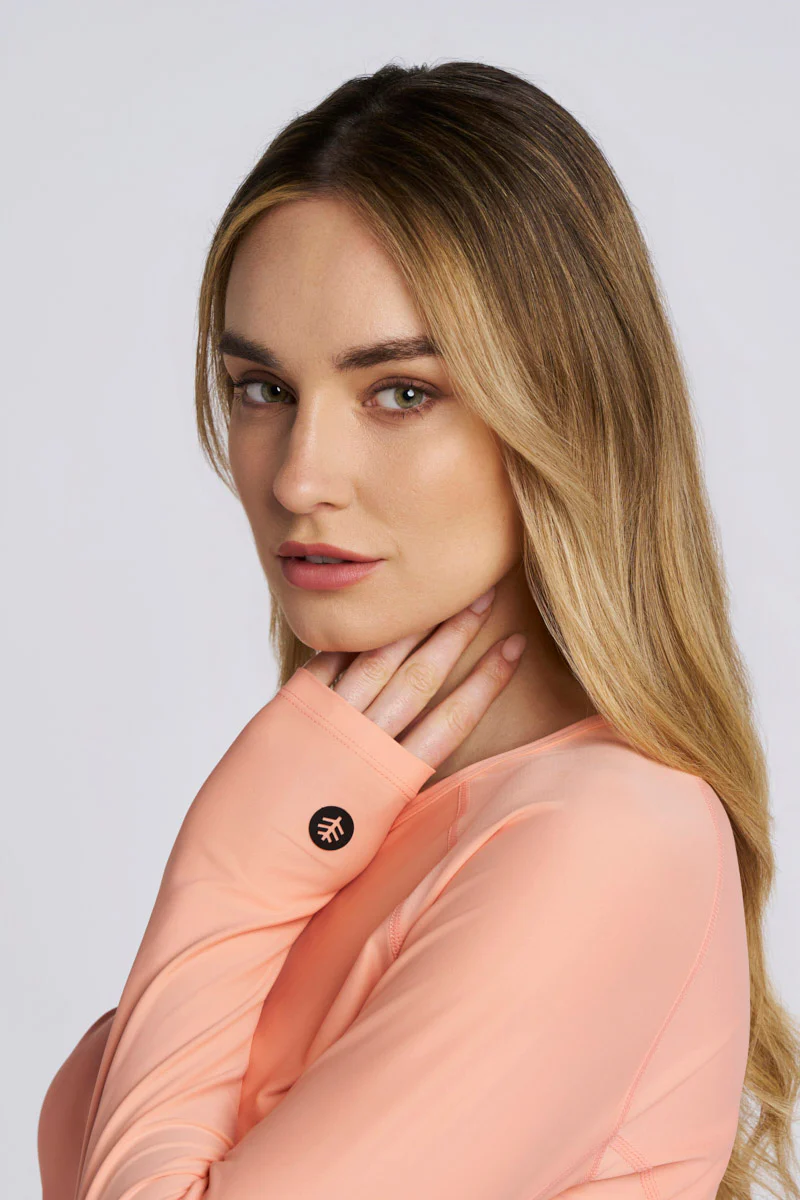 Women's Hightide Lite Long Sleeve Swim Shirt | Soft Blush - Image 3