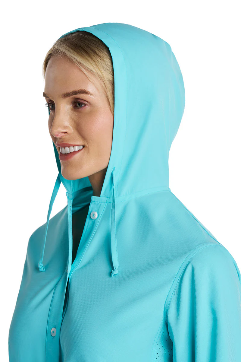 Iztapa Coastal Sun Shirt | Coolibar Blue - Image 7