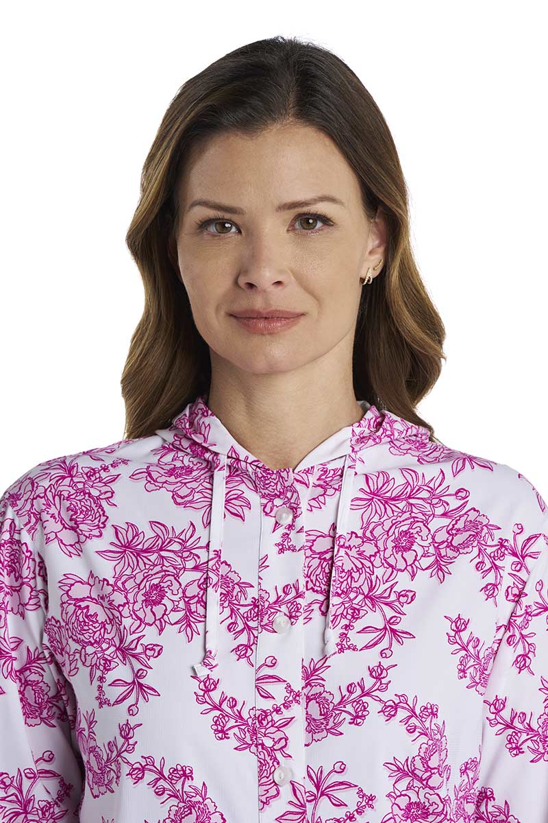 Iztapa Coastal Sun Shirt | Fuchsia Bouquet - Image 9