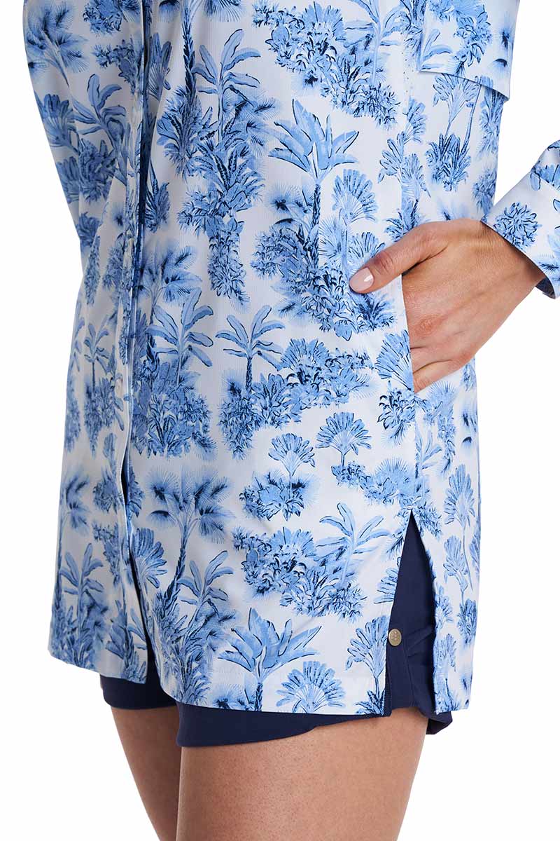 Iztapa Coastal Sun Shirt | Periwinkle Isla Bonita - Image 6