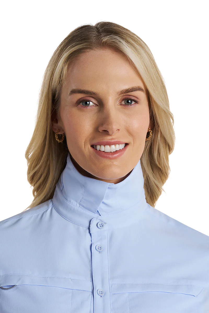 Women's Kodia Long Sleeve Fishing Shirt | Periwinkle - Image 12