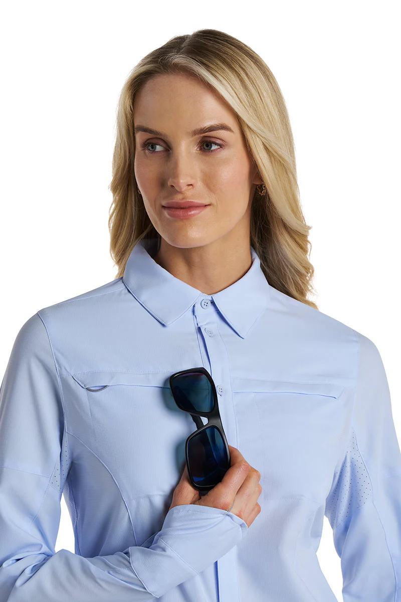 Women's Kodia Long Sleeve Fishing Shirt | Periwinkle - Image 5