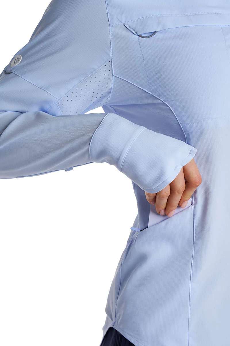 Women's Kodia Long Sleeve Fishing Shirt | Periwinkle - Image 8