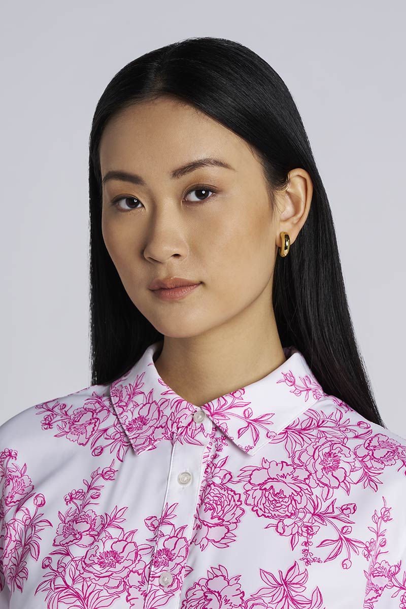 Women's Rhodes Long Sleeve Shirt | Fuchsia Bouquet - Image 2