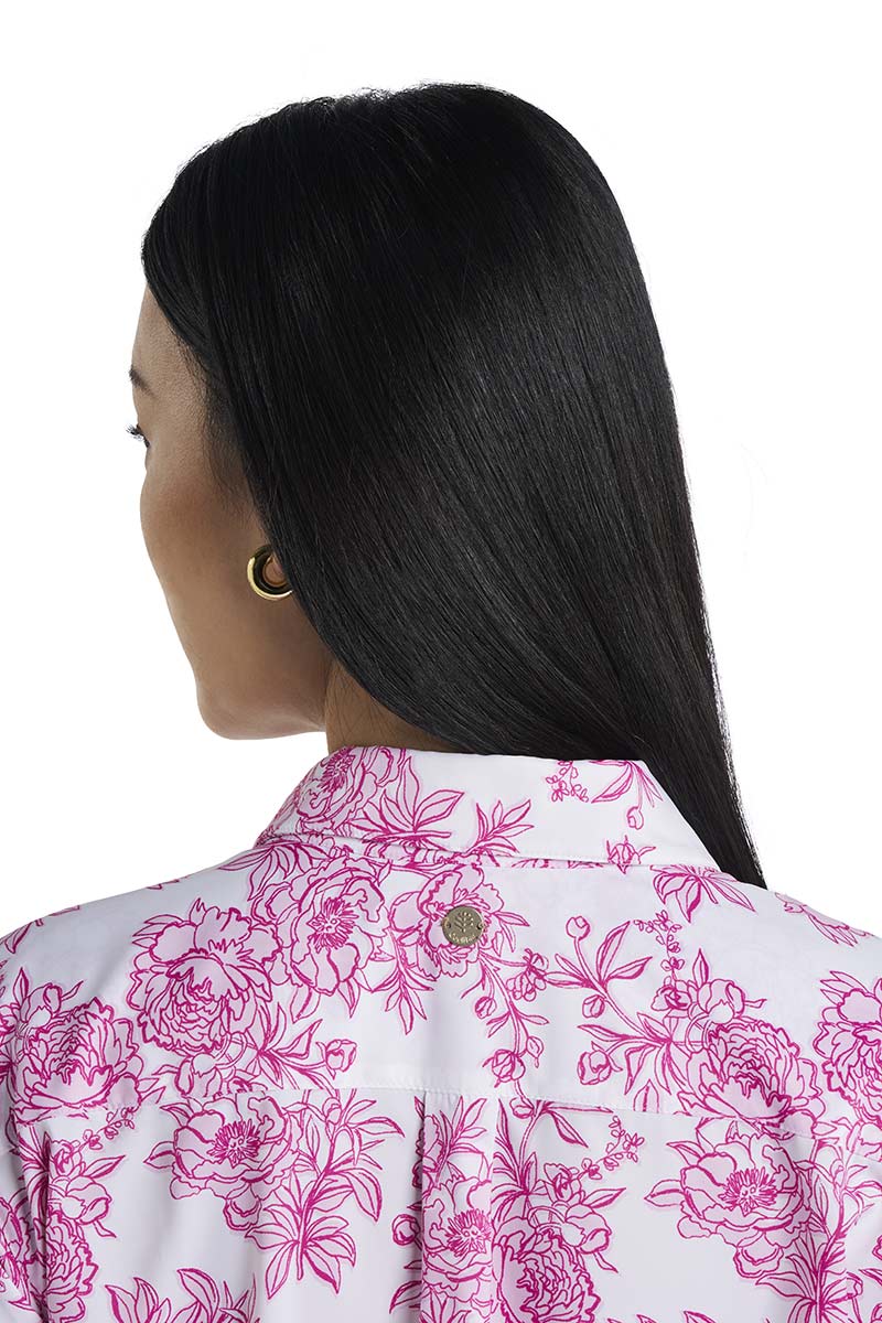 Women's Rhodes Long Sleeve Shirt | Fuchsia Bouquet - Image 6