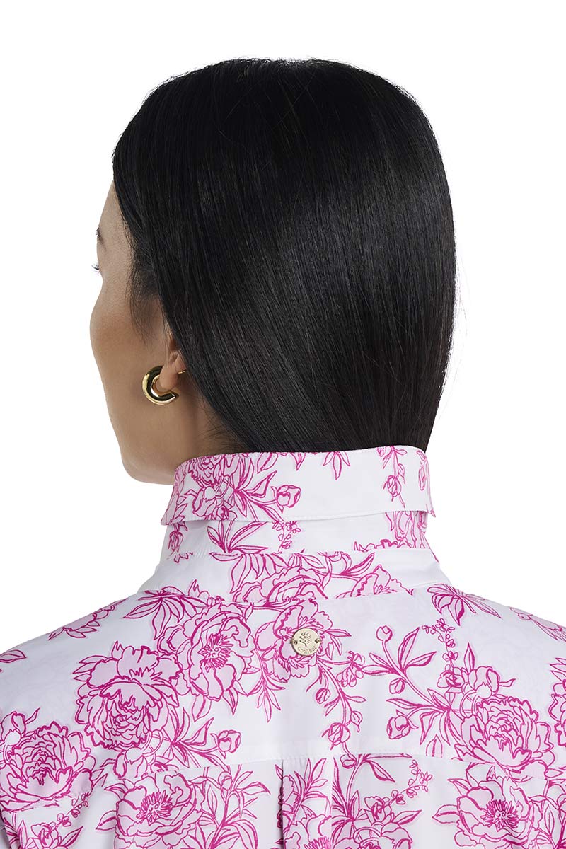 Women's Rhodes Long Sleeve Shirt | Fuchsia Bouquet - Image 7