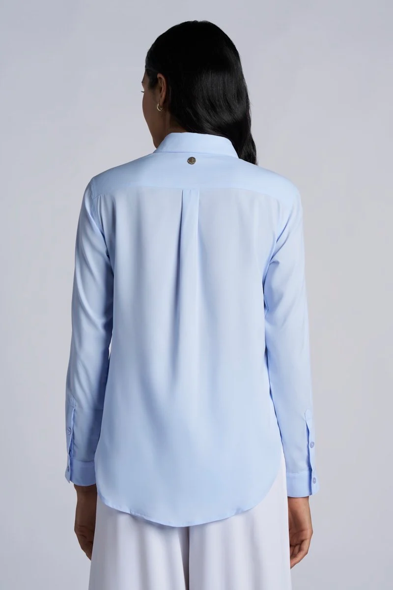 Women's Rhodes Long Sleeve Shirt | Periwinkle - Image 3