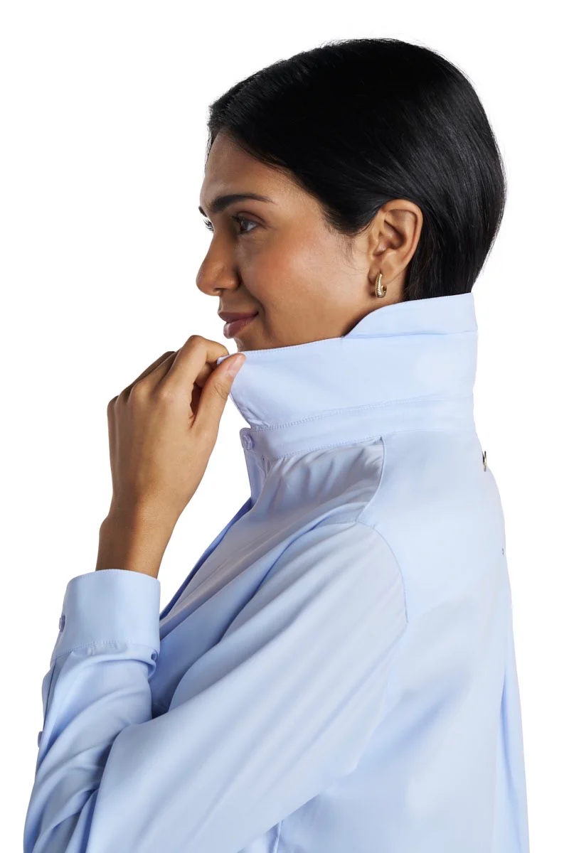 Women's Rhodes Long Sleeve Shirt | Periwinkle - Image 8