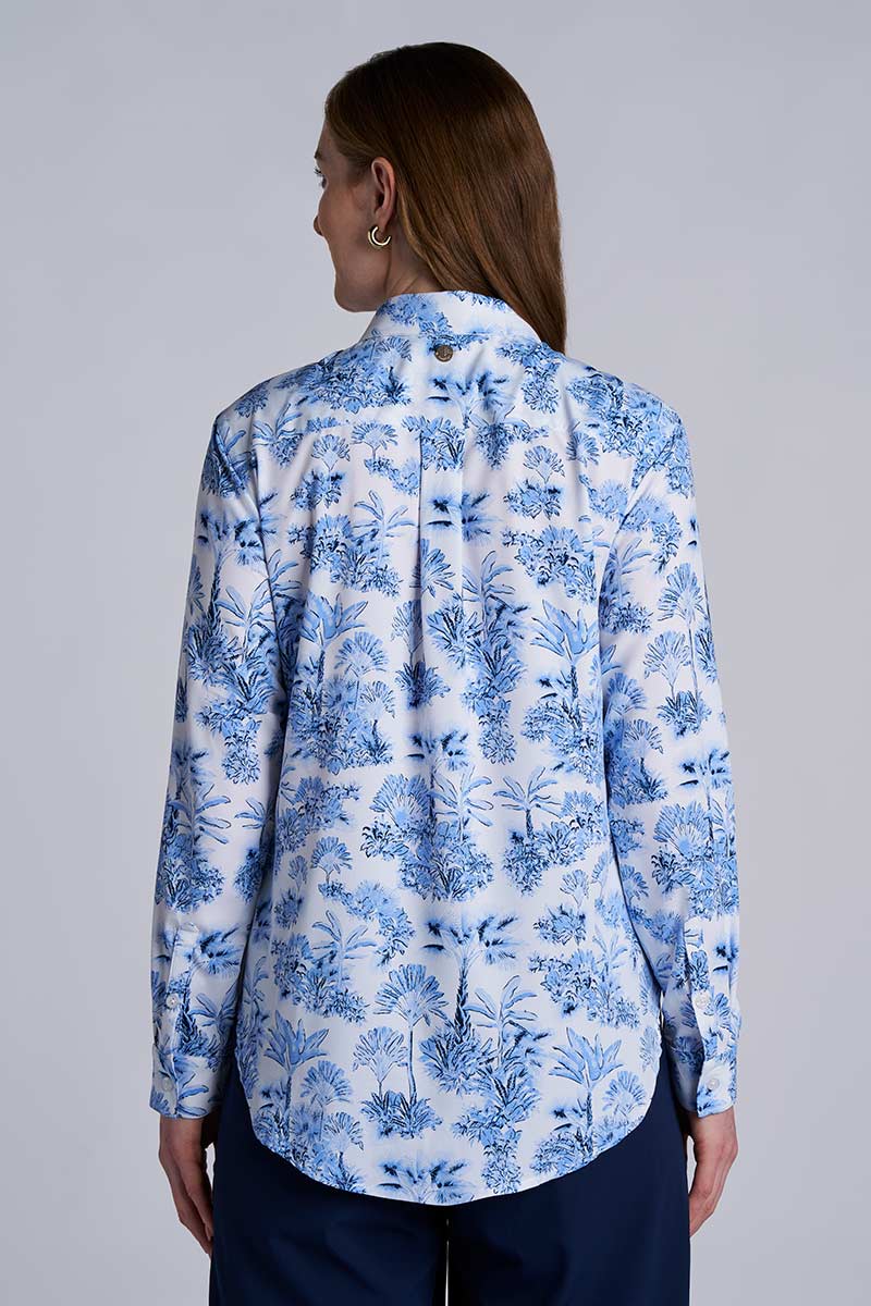 Women's Rhodes Long Sleeve Shirt | Periwinkle Isla Bonita - Image 2