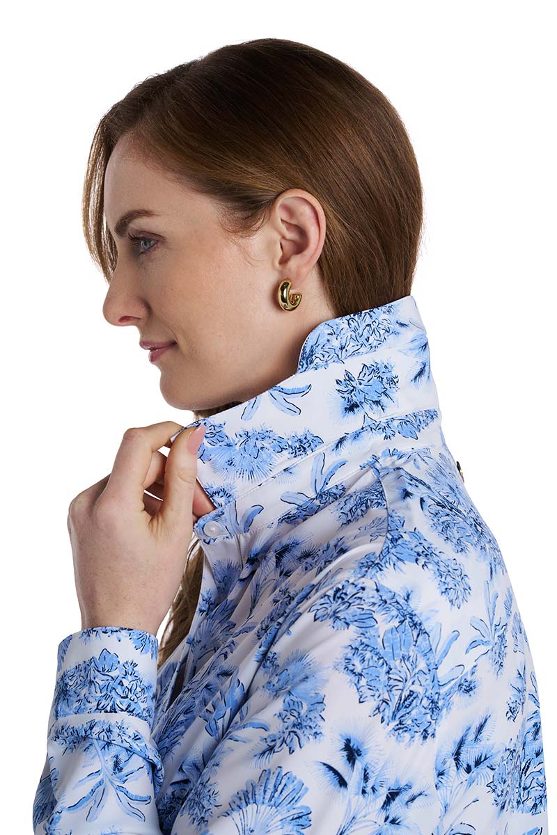 Women's Rhodes Long Sleeve Shirt | Periwinkle Isla Bonita - Image 7