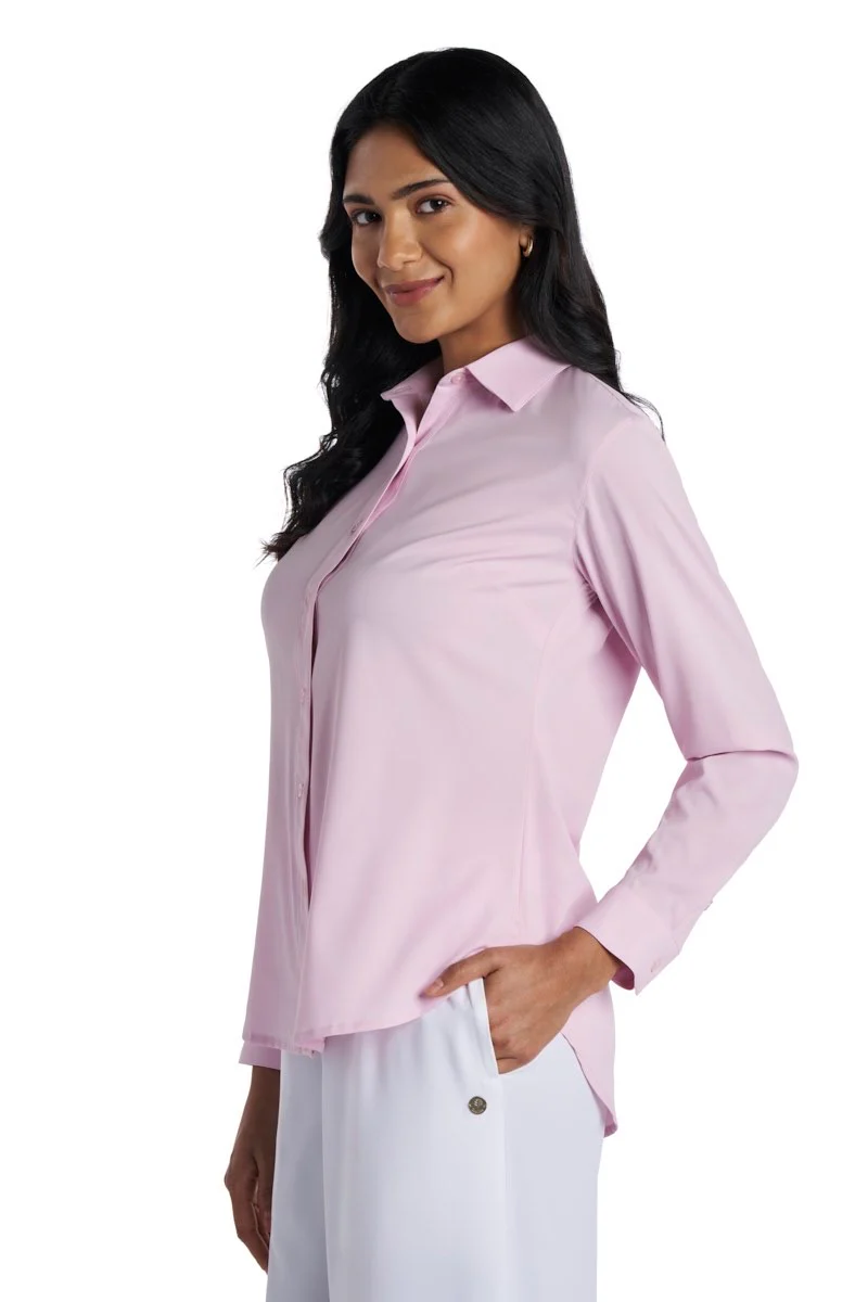 Women's Rhodes Long Sleeve Shirt | Powder - Image 3