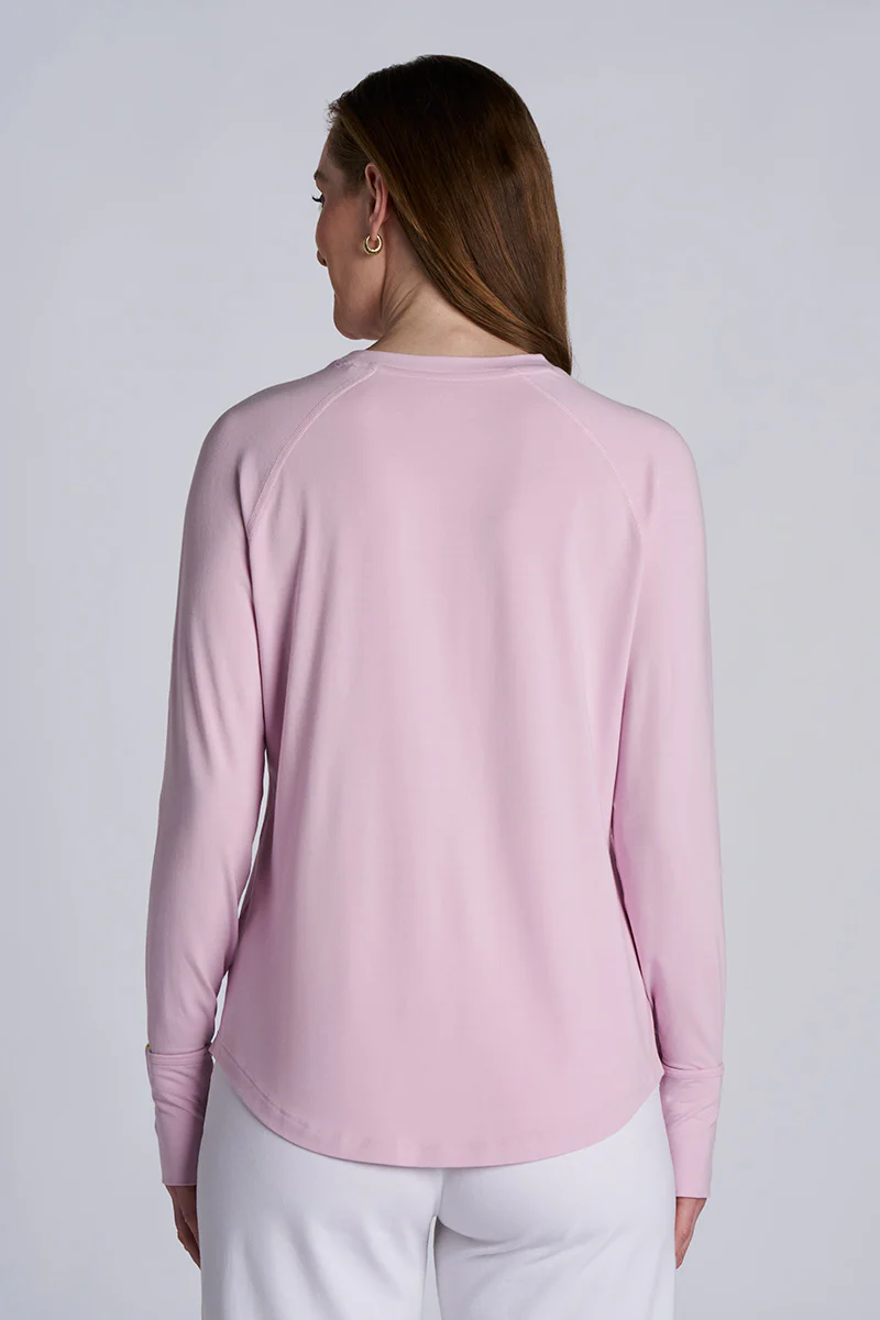 Women's LumaLeo Long Sleeve T-Shirt with Thumbholes | Powder - Image 2