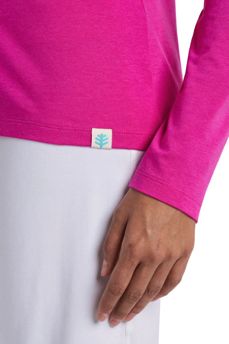 Women's Morada Everyday Long Sleeve T-Shirt | Fuchsia - Image 5