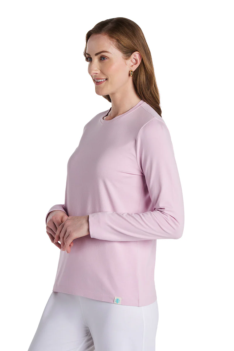 Women's Morada Everyday Long Sleeve T-Shirt | Powder - Image 5