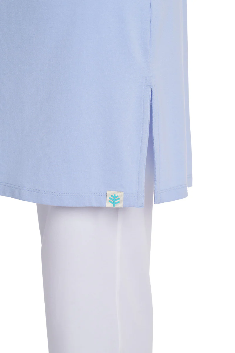Women's Cabana Long Zip-Up Hoodie | Periwinkle - Image 6