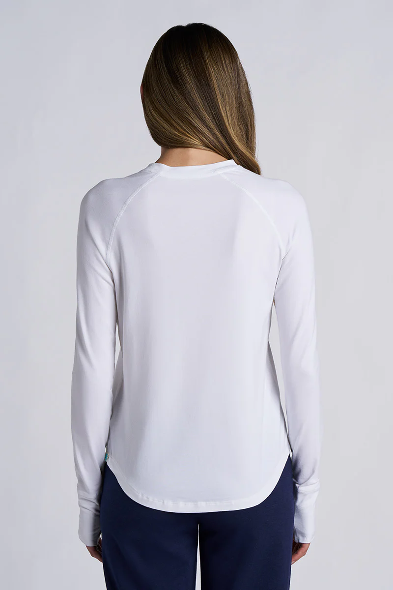 Women's LumaLeo Long Sleeve T-Shirt with Thumbholes | White - Image 2
