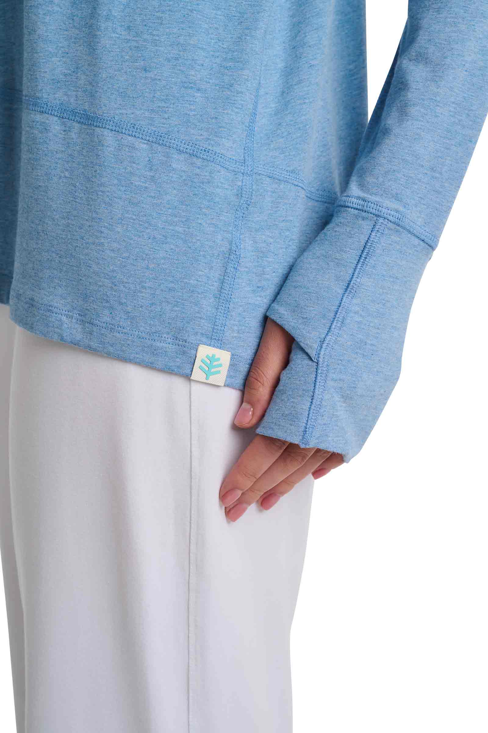 Women's LumaLeo Relaxed Long Sleeve T-Shirt | Light Blue Heather - Image 7