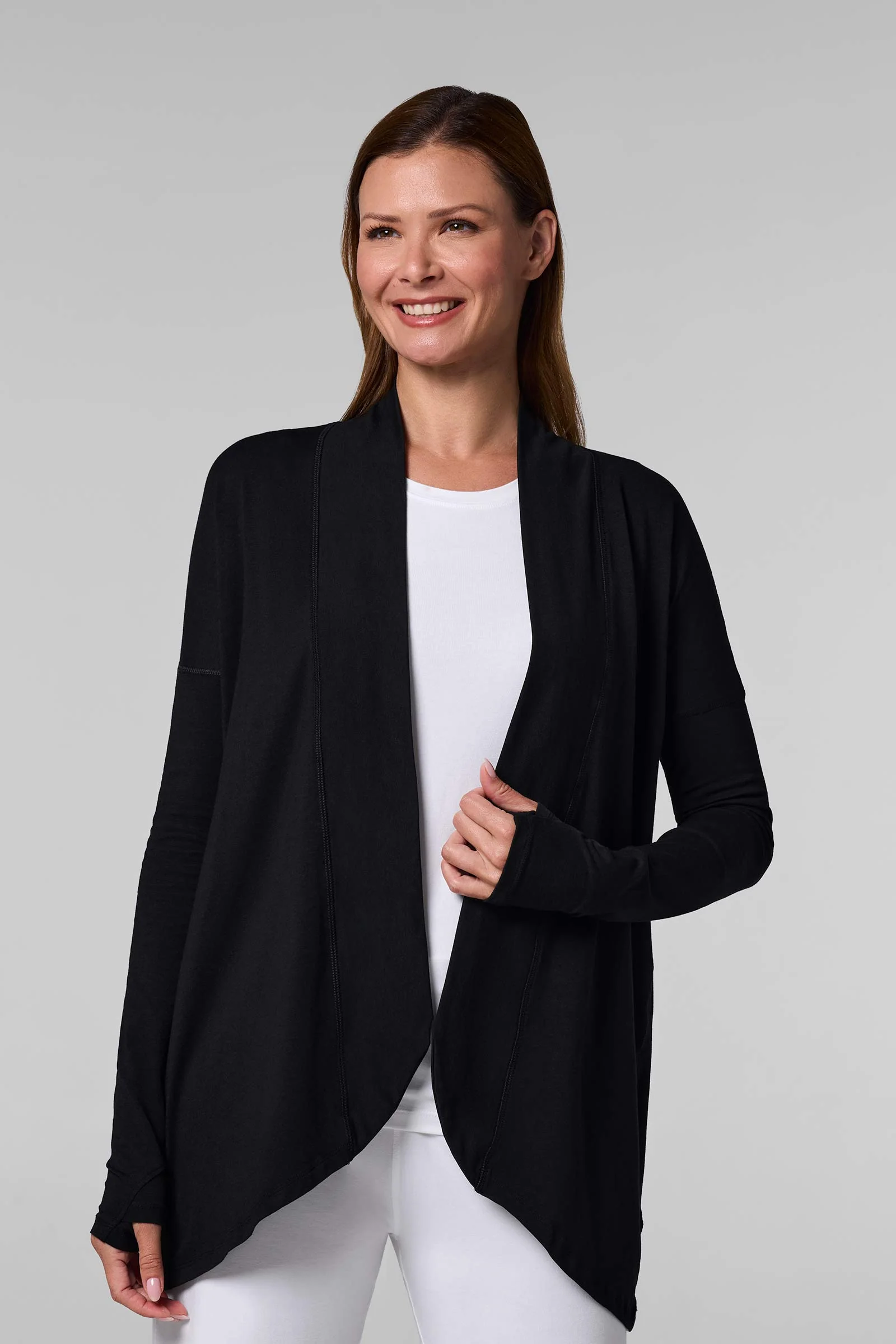 Women's Long Sleeve Sun Wrap with Back Slit | Regular Parent - Image 5