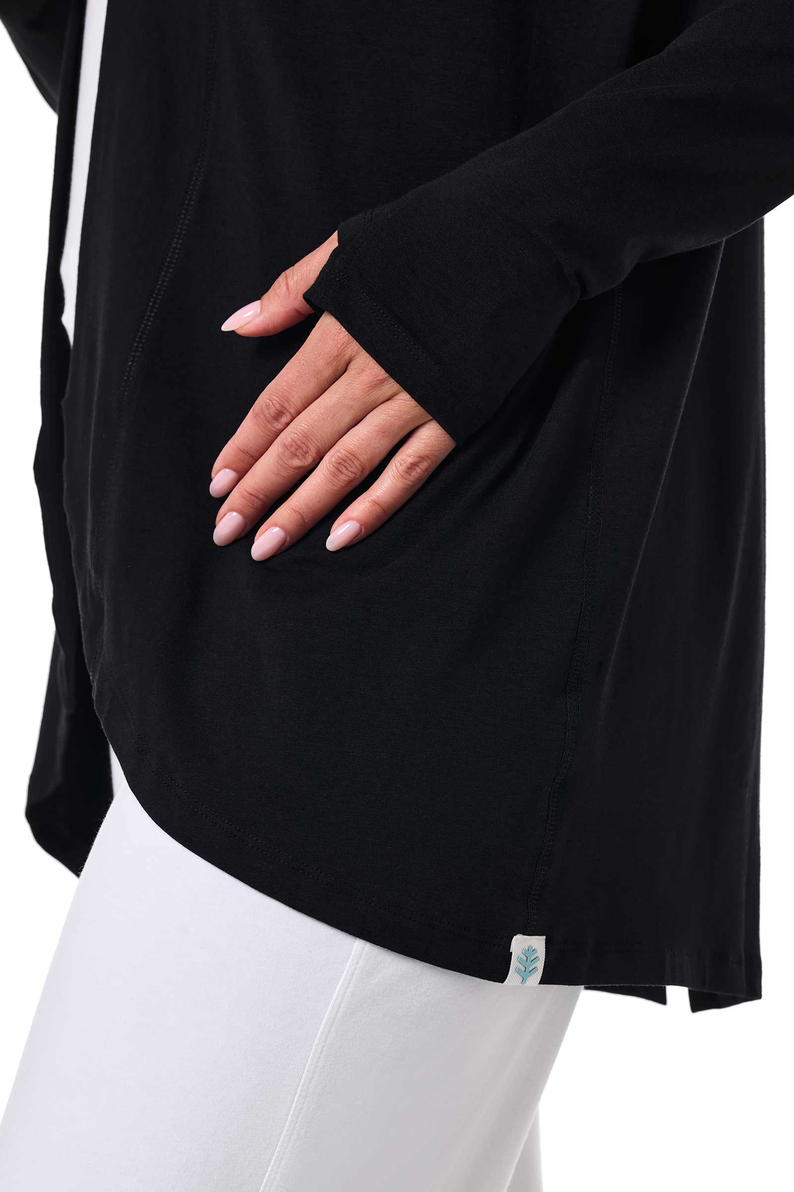Women's LumaLeo Wrap with Back Slit | Black - Image 7