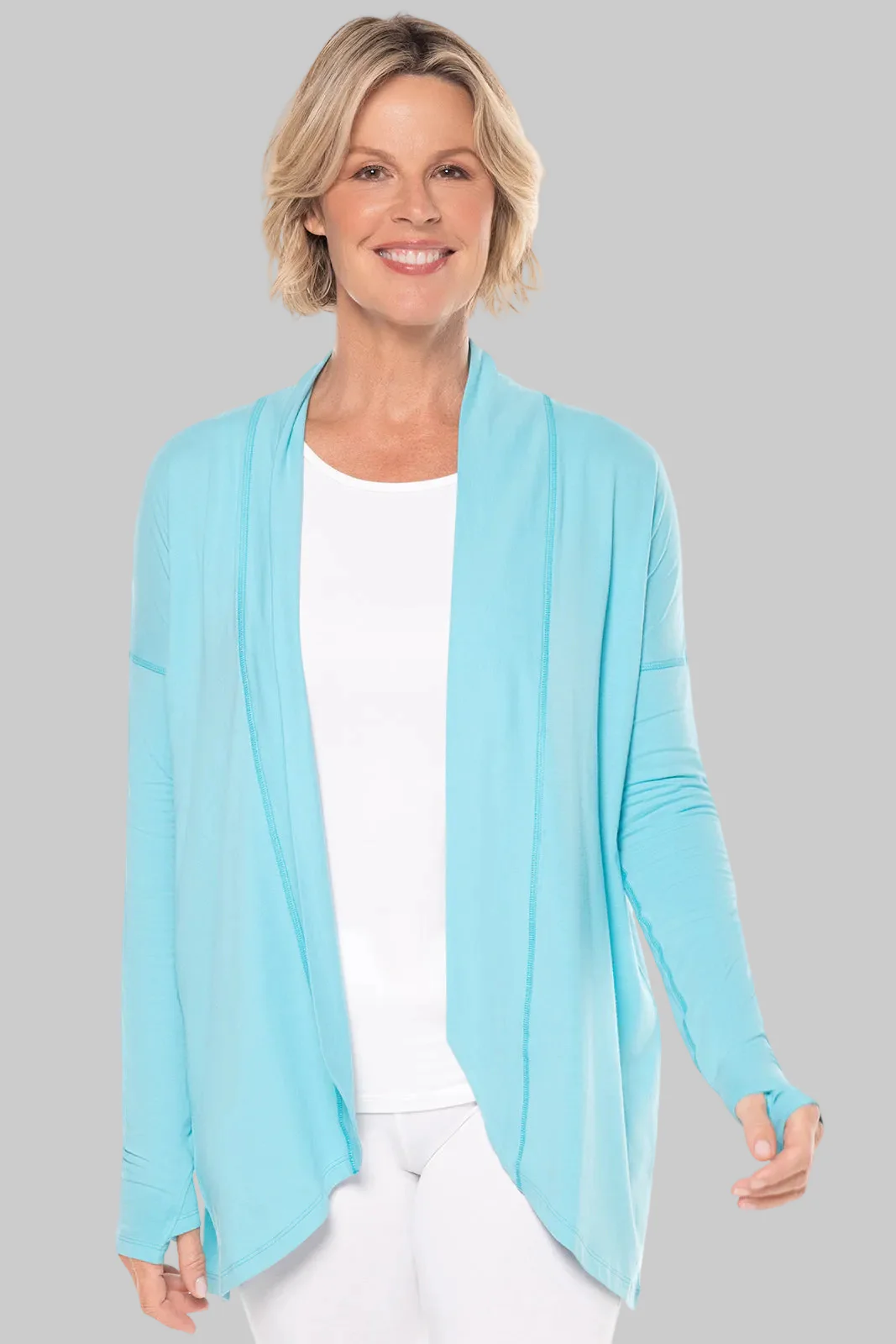 Women's Long Sleeve Sun Wrap with Back Slit | Regular Parent - Image 9